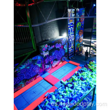 el parque de trampolines de juego interior de alta calidad